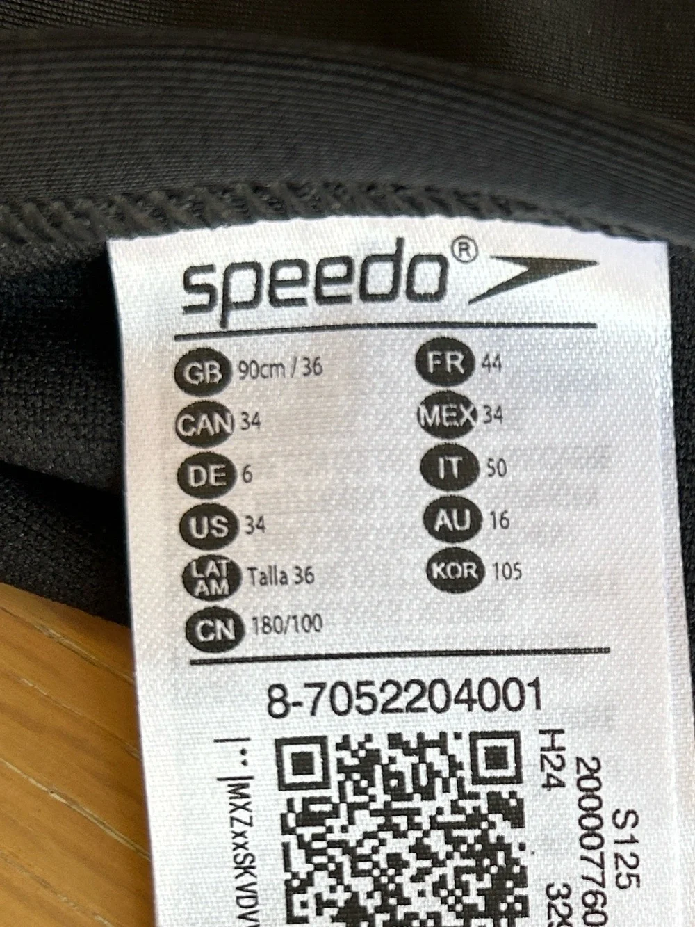 Speedo Men's Eco Prolt Solid Brief Swimsuit, Black, Size 34, NEW (tag states 36)